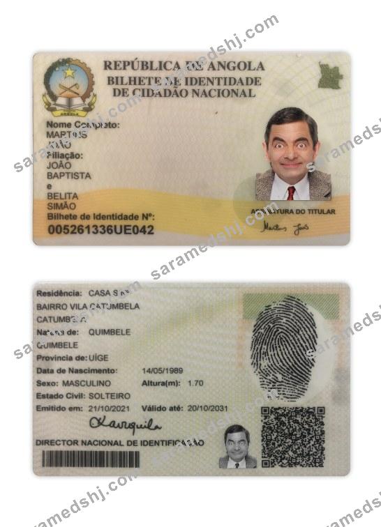 Angola ID card 2021-present